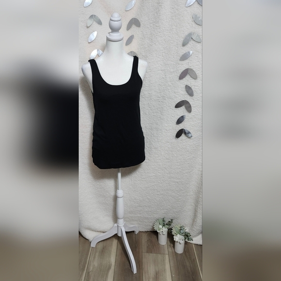 A New Day Black Tank Top Size: L - Picture 2 of 3